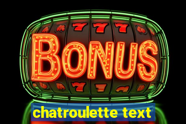 chatroulette text